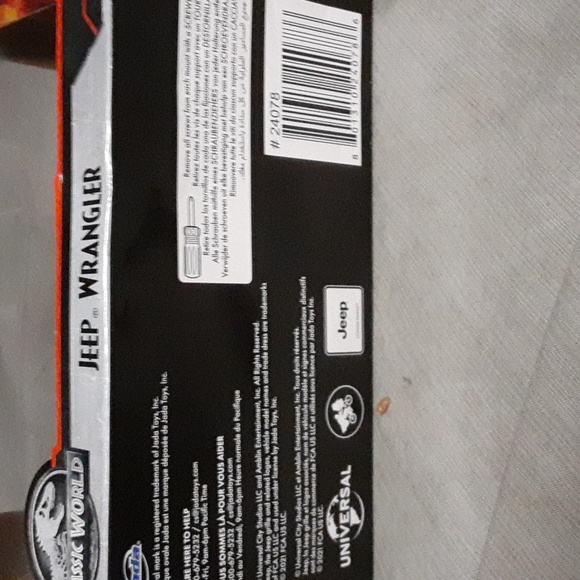 2021 Jada Jurassic World Die Cast Jeep Wrangler NIB - Picture 3 of 3